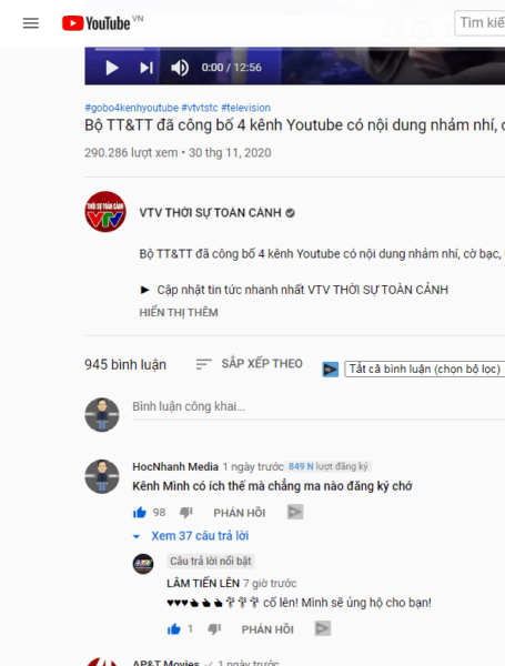 tăng comment youtube