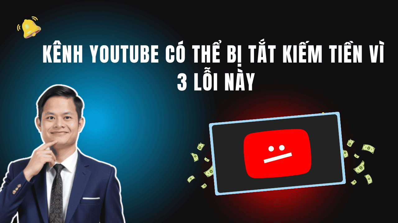 Kênh Youtube Có Thể Bị Tắt Kiếm Tiền Vì 3 Lỗi Này